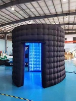 360 Inflatable Photo Booth 118/148/158 Inch LED Warna Berubah Logo Kustom dari Cina untuk Fotografi Pernikahan dan Pesta