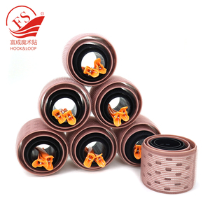 좋은 품질의 후크 앤 루프 모발 재생을위한 플라스틱 코어 알루미늄 헤어 롤러 컬 롤 - Product Image 3