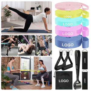 Macaron Color Latex Resistance <b>Bands</b> Set Women Fitness <b>Workout</b> <b>Bands</b> Yoga Exercise <b>Bands</b> Private Label Supplier - Product Image 3