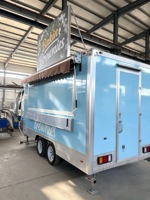 Remorque alimentaire mobile entièrement équipée en acier inoxydable, bar mobile, chariot de restauration rapide, remorque de traiteur pour entreprises
