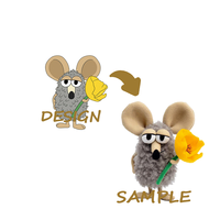 Mini porte-clés en peluche personnalisé, porte-clés ours en peluche personnalisé, figurines d'ours noirs personnalisées