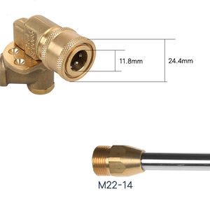 <span class=keywords><strong>Lance</strong></span> <span class=keywords><strong>de</strong></span> baguette d'extension <span class=keywords><strong>de</strong></span> <span class=keywords><strong>nettoyeur</strong></span> <span class=keywords><strong>haute</strong></span> <span class=keywords><strong>pression</strong></span> SS 40CM avec coupleur d'adaptateur <span class=keywords><strong>de</strong></span> pivot à connexion rapide 180 degrés 5 Angles lave-auto - Product Image 3