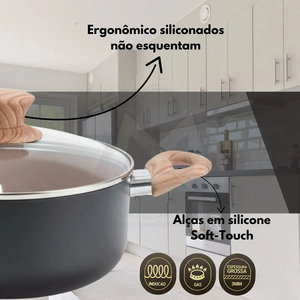Juego de Ollas y Sartenes de Cocina de Cerámica Moderna de Alta Calidad, Juego de Utensilios de Cocina de Aluminio de 8 Piezas - Product Image 5