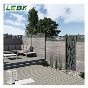 Venta caliente moderna valla de pared WPC larga vida útil privacidad al aire libre Co-extrusión paneles de valla Wpc para patio y jardín - Product Image 3