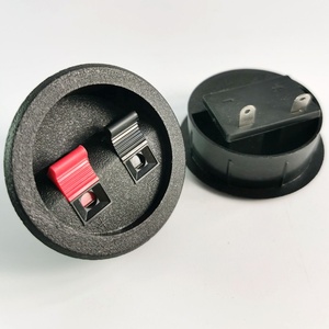<span class=keywords><strong>Borne</strong></span> de connexion haut-parleur ronde 65 mm en ABS et laiton, type SpeakON 10A, à ressort, 2 voies, pour systèmes PA et home cinéma - Product Image 4