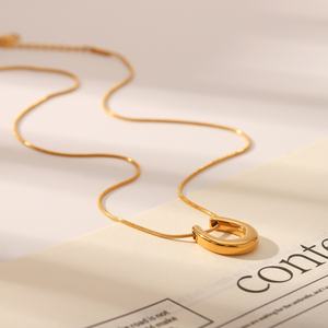 Collana con Ciondolo a V in Acciaio Inossidabile, Minimalista, Placcata in Oro 18k, Catena per Maglione, Regalo di San Valentino per Donne, Gioielleria Raffinata - Product Image 3