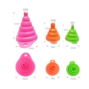 กรวยซิลิโคนพับได้อุปกรณ์ทำอาหารอุปกรณ์ทำอาหาร - Product Image 3