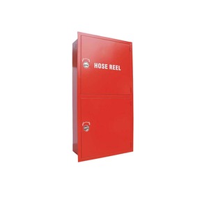 Armoire murale en acier rouge pour enrouleur de tuyau, pour usage résidentiel et professionnel, avec protection incendie classe A à base de mousse aqueuse - Product Image 1