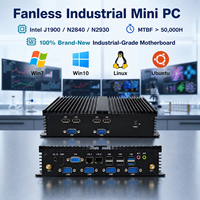 Mini PC industriel sans ventilateur Intel Celeron J1900 N2840 N2930, 6 ports COM, 2 ports LAN, VGA+, carte mère de qualité industrielle 100% neuve