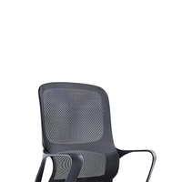 Chaise de bureau ergonomique en maille, réglable en hauteur, pivotante, avec accoudoirs fixes et base cantilever pour le bureau à domicile