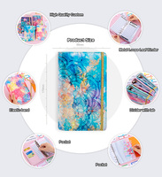 Carnet de notes à feuilles mobiles à couverture personnalisée Carnet de notes à spirale amovible contracté transparent Faddish