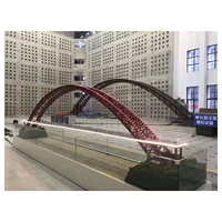 Modelo en Miniatura de Puente Colgante, Maqueta Arquitectónica a Escala, Diseño de Modelo 3D para Apartamentos, Hoteles y Villas