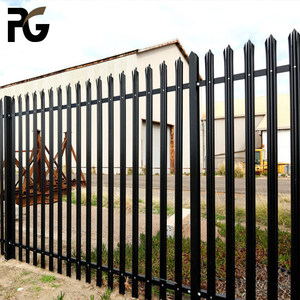 Valla y Puerta de Acero con Púas de Seguridad Residencial, Acero Claro - Product Image 2