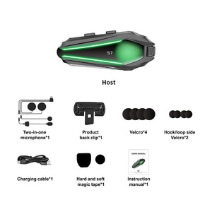 Nuevo Auricular para Casco de Motocicleta S7, <span class=keywords><strong>Intercomunicador</strong></span> Multimarca con Reducción de Ruido para Conducir - Product Image 6