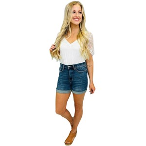 2025 nouveau short en <span class=keywords><strong>jean</strong></span> <span class=keywords><strong>pour</strong></span> femmes de <span class=keywords><strong>grande</strong></span> <span class=keywords><strong>taille</strong></span> tout match <span class=keywords><strong>jean</strong></span> court droit haut <span class=keywords><strong>pour</strong></span> l'été - Product Image 4
