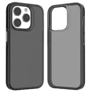 Nouvelle coque de téléphone antichoc pour iPhone 15 Pro Max coque de téléphone hybride PC transparente anti-rayures