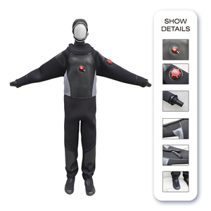 Muta Subacquea Personalizzata all'Ingrosso, Impermeabile e Traspirante, con Zip Posteriore, Rinforzo sulle Ginocchia, per Immersioni - Product Image 3