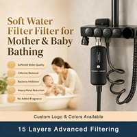 Filtres de douche personnalisés OEM avec cartouche filtrante remplaçable pour l'élimination du chlore de l'eau dure