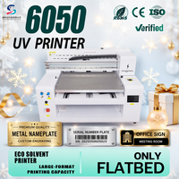 Printer UV Flatbed 6050 CMYK Tinta Putih untuk Papan Nama Pintu, Papan Nama Kantor, Pencetakan Kustom, Usaha Kecil, Langsung dari Pabrik, Grosir CE