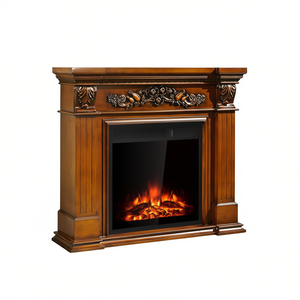 Insert de Cheminée Électrique 22,5 Pouces avec Cadre en Bois, Effet de Flamme Réaliste, Chauffage Autonome Encastrable 1500W 10000 19999 BTU - Product Image 1