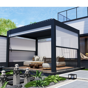 3x4 3x5 <span class=keywords><strong>6x3</strong></span> 4x4 5x5m Kit de pergola d'extérieur en aluminium Bioclimatica durable Madera Iron & Aluminium Pavilion Gazebo pour usage extérieur - Product Image 3