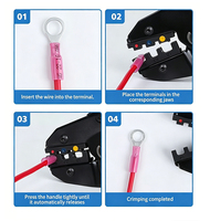 Apton HRV IP67 Connecteur à sertir en cuivre étanche avec bague thermorétractable pour câble automobile
