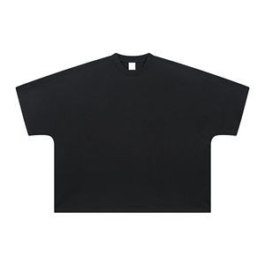 T-shirt en coton 100% de haute qualité, col rond, surdimensionné, lourd, personnalisé, décontracté, coupe ample, manches courtes, t-shirt uni pour homme - Product Image 6