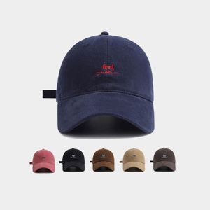 Gorra de Béisbol de Techo Rígido, Deportiva, Curvada, de 6 Paneles, Ajustable, de Algodón, con Bordado de Letras, Protección Solar, Versátil para Toda Ocasión - Product Image 1
