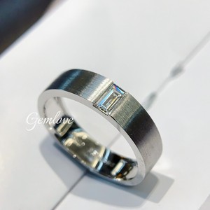 14K Vàng 1CT Phòng Thí Nghiệm-Grown Kim Cương Người Đàn Ông Của Engagement <span class=keywords><strong>Ring</strong></span>, 6.03G Thẳng Chải Ban Nhạc, Tối Giản Đồ Trang Sức Sang Trọng Cho Chú Rể - Product Image 1