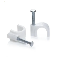 YS 4 mm Diseño especial Ampliamente utilizado Abrazadera de cable de plástico Clip de clavo Clips de cable circulares Clips de cable de plástico