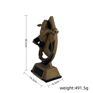 Trofeo de portero de fútbol de resina WeiVista, fabricante de estatuas de premio de jugador de fútbol Save Pose de buceo para uso en clubes y torneos - Product Image 2