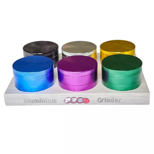 Hot Sale 63MM High Quality Custom Logo Aluminum Alloy Dry <b>Herb</b> <b>Grinder</b> 4 Parts Classic Style <b>for</b> Wholesale - Product Image 5