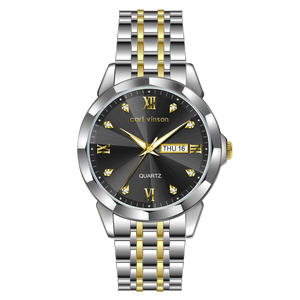 Montre à quartz tendance pour homme avec aiguilles lumineuses et affichage de la date - Product Image 6
