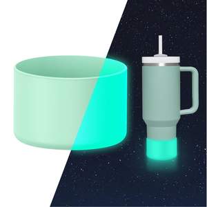 Funda Protectora de Silicona Luminosa para Vaso Stanley Cup de 20-40 oz, Hydroflask de 12-24 oz, Brilla en la Oscuridad, Antideslizante - Product Image 1