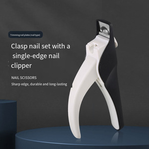 <span class=keywords><strong>Ciseaux</strong></span> de coupe-pointe d'ongle français en forme de U en acier inoxydable de qualité supérieure <span class=keywords><strong>pour</strong></span> la manucure de salon professionnel - Product Image 4