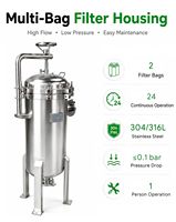 Système de filtration multi-sacs pour machines industrielles, destiné à la filtration des produits chimiques, alimentaires et de l'eau