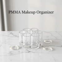 Tempat Kuas Makeup Ramah Lingkungan Harga Terbaik, Kotak Penyimpanan Kosmetik Perhiasan Akrilik Set Organizer Makeup