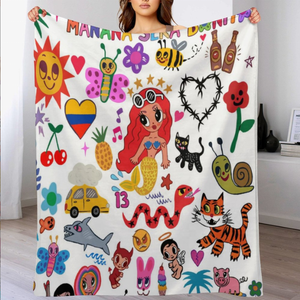 2024 Venta caliente <span class=keywords><strong>Karol</strong></span> <span class=keywords><strong>G</strong></span> Manana Sera Bonito Sublimación Manta de franela - Product Image 3