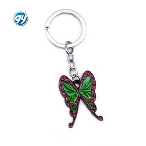 Llavero de mariposa con máscara de zorro de Demon Slayer, colgante de la Diosa del Sol de <span class=keywords><strong>Tanjiro</strong></span> Kamado, joyería de anime de aleación, artesanía de metal - Product Image 5