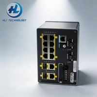 IE-3200-8P2S-E IE-2000-8TC-G-E IEM-3300-16T= Switch a 8 porte con 2 porte combo Gigabit, switch di rete robusto per montaggio su guida DIN