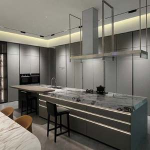 SANTOPOVA Meubles de cuisine modernes modulaires de luxe à finition laquée haute brillance, modèle 2024 prêt à assembler - Product Image 2