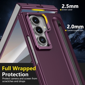 Nouvel arrivage 2025 protection d'écran en verre trempé pour appareil photo béquille <span class=keywords><strong>stylet</strong></span> fente pour étui de téléphone housse pour <span class=keywords><strong>samsung</strong></span> <span class=keywords><strong>Z</strong></span> <span class=keywords><strong>Fold</strong></span> 7 6 5 4 <span class=keywords><strong>3</strong></span> - Product Image 5
