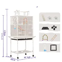 Cage à oiseaux pour cockatiel et perruche, villa pour oiseaux multifonctionnelle de qualité supérieure, vente en gros directe d'usine