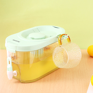 Carafe à Infusion Froide avec Infuseur Sans BPA, <span class=keywords><strong>Distributeur</strong></span> de Boissons pour Réfrigérateur avec Robinet, Anti-fuite, Grande Capacité, pour Thé Glacé et <span class=keywords><strong>Eau</strong></span> - Product Image 6