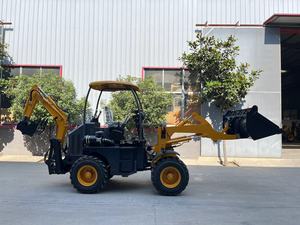 Mesin Backhoe Mini pemuat dengan harga Mini, mesin Excavator Backhoe roda depan 13 Kubaota 2 belakang 2 baru 10 T - Product Image 4