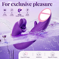 Großhandel 3-in-1 USB-Vibrator für Frauen mit 7 Frequenzen, G-Punkt-Stimulation, neues Modell für den Außenhandel, Mundklappen-Zungen-Vibrator