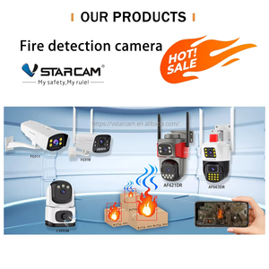 Hiệu suất cao af621dr-C 2.4G WIFI 4G Ip <span class=keywords><strong>Camera</strong></span>, ống kính kép PTZ với máy dò khói và nhận dạng điểm cháy - Product Image 5