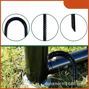 Piquets de tente en métal en forme de U pour le camping en extérieur, toutes saisons, utilisation DIY - Product Image 4