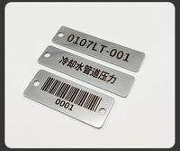 Placa de Identificación de Acero Inoxidable para Vehículos Eléctricos con Código QR y Código de Barras, Grabada con Láser, Resistente a la Corrosión, Grabado en Metal Dorado