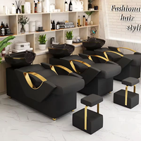 PLUS DESIGN Mobilier de salon contemporain moderne de haute qualité, confortable et réglable, avec shampoing, pour salon de coiffure